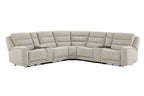 Felix Zero Gravity Power Reclining Sectional Collection, Beige Finish