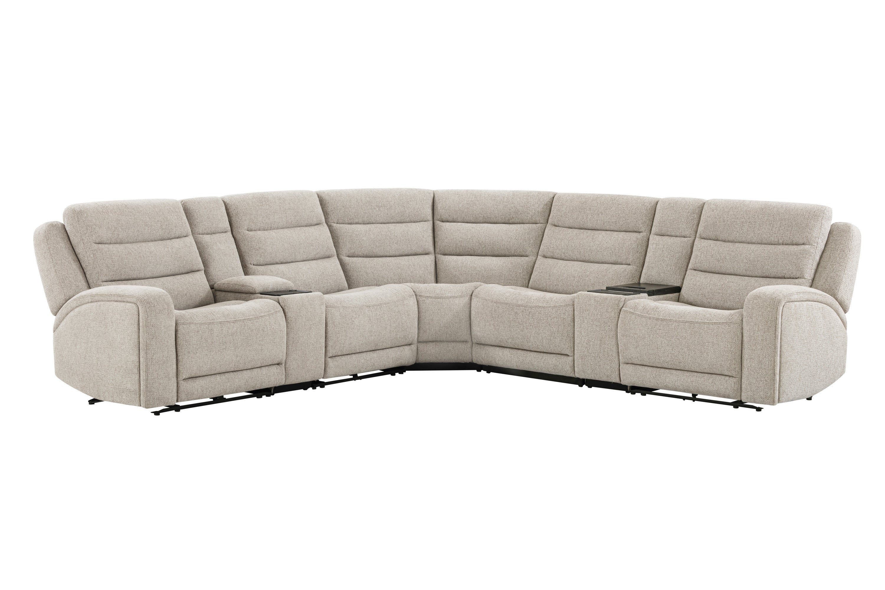 Felix Zero Gravity Power Reclining Sectional Collection, Beige Finish