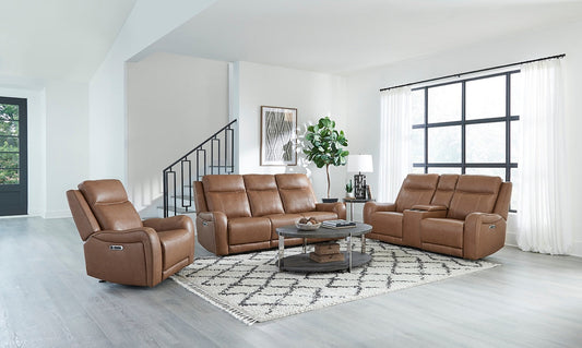 Haywood Power Reclining Leather Living Room Collection