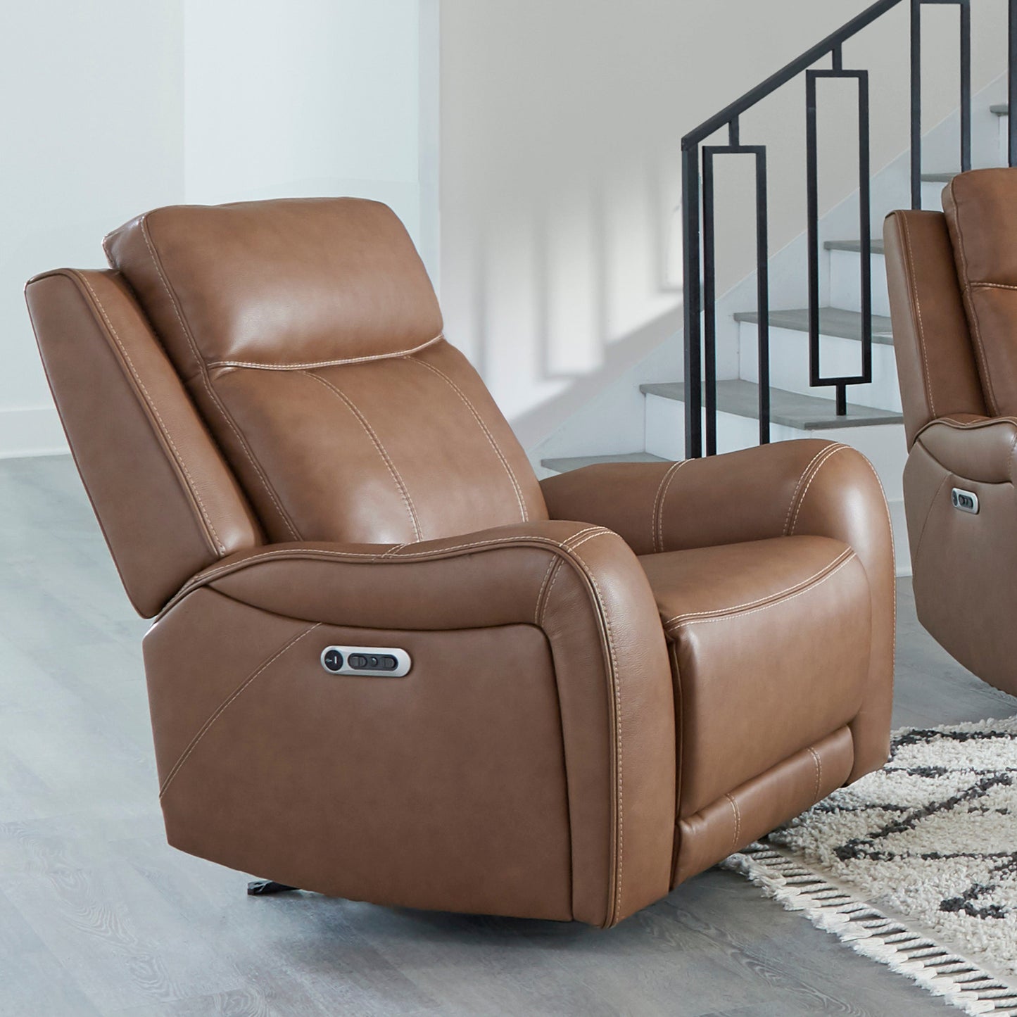 Haywood Power Reclining Leather Living Room Collection