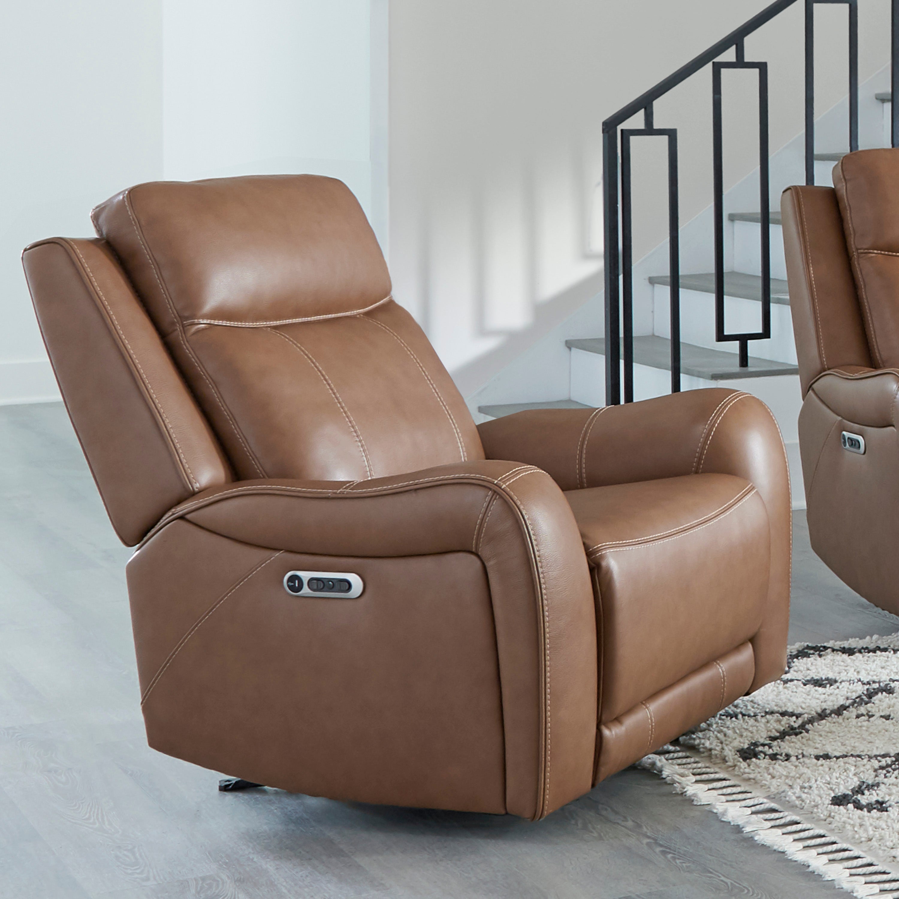 Haywood Power Reclining Leather Living Room Collection, 86" W