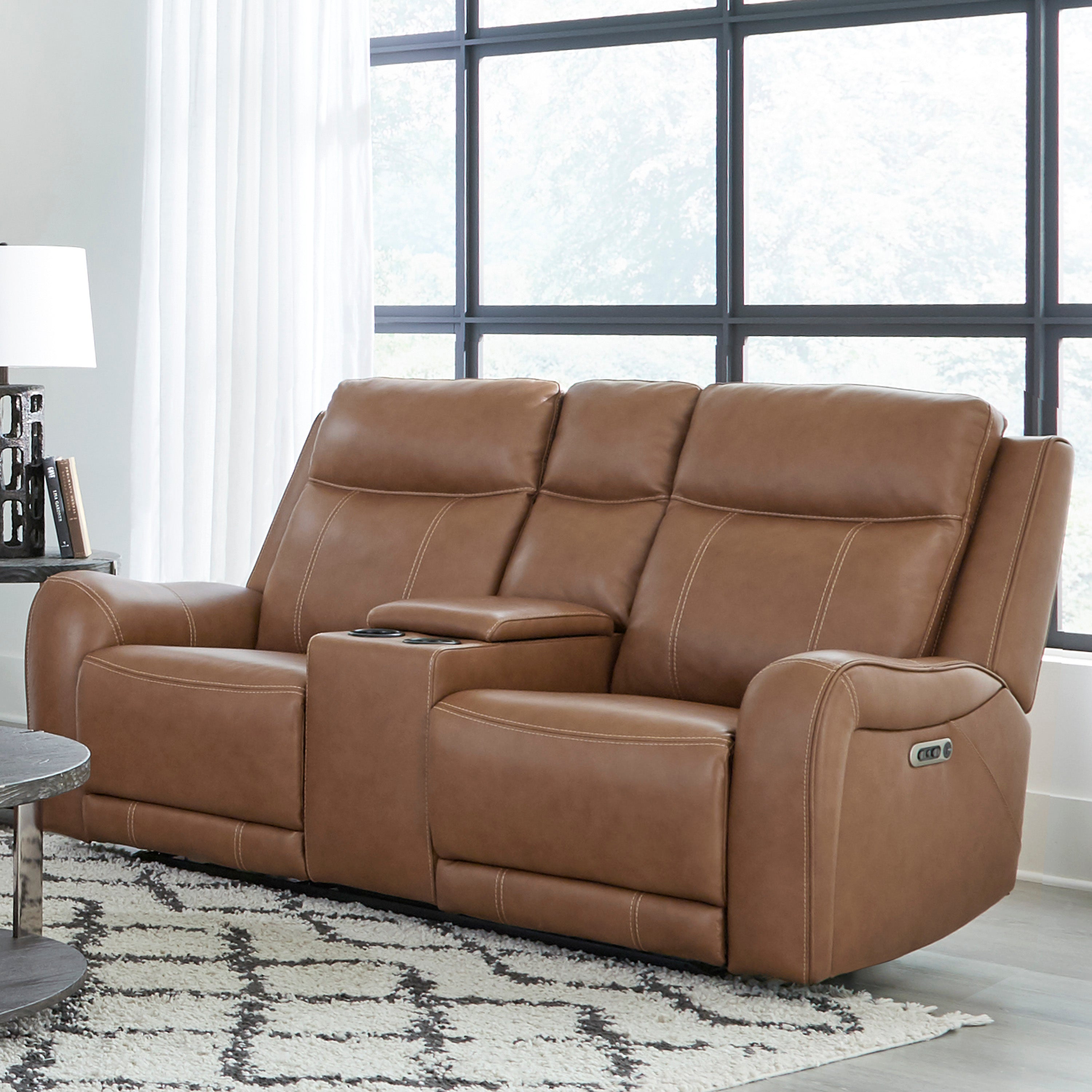 Haywood Power Reclining Leather Living Room Collection, 86" W