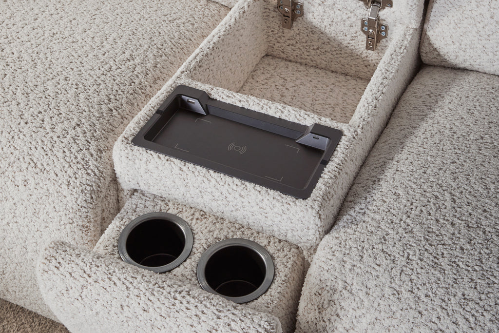 Lancaster Zero Gravity Power Reclining Sectional Collection, 131" W