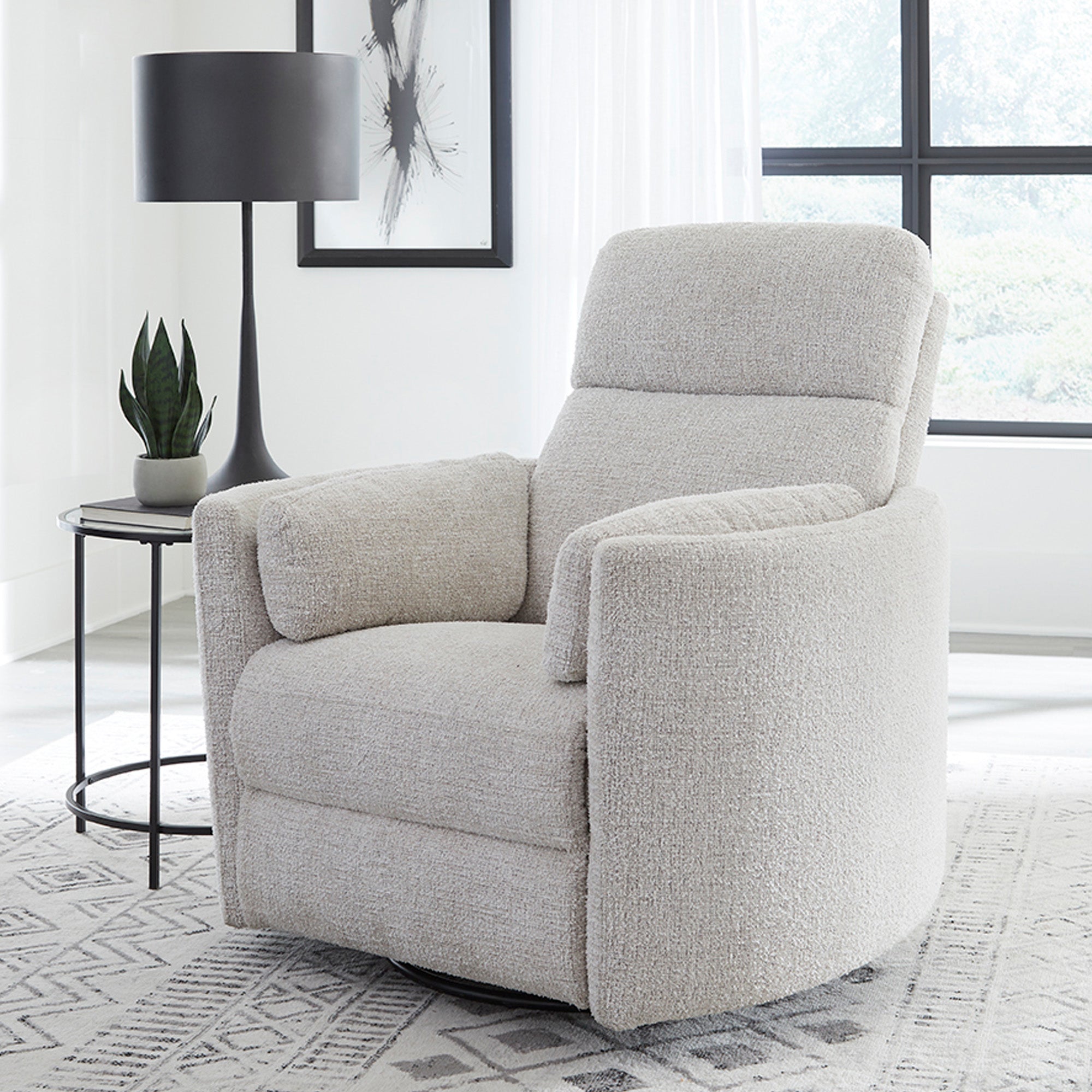 Radius Manual Swivel Glider Recliner, 41" W
