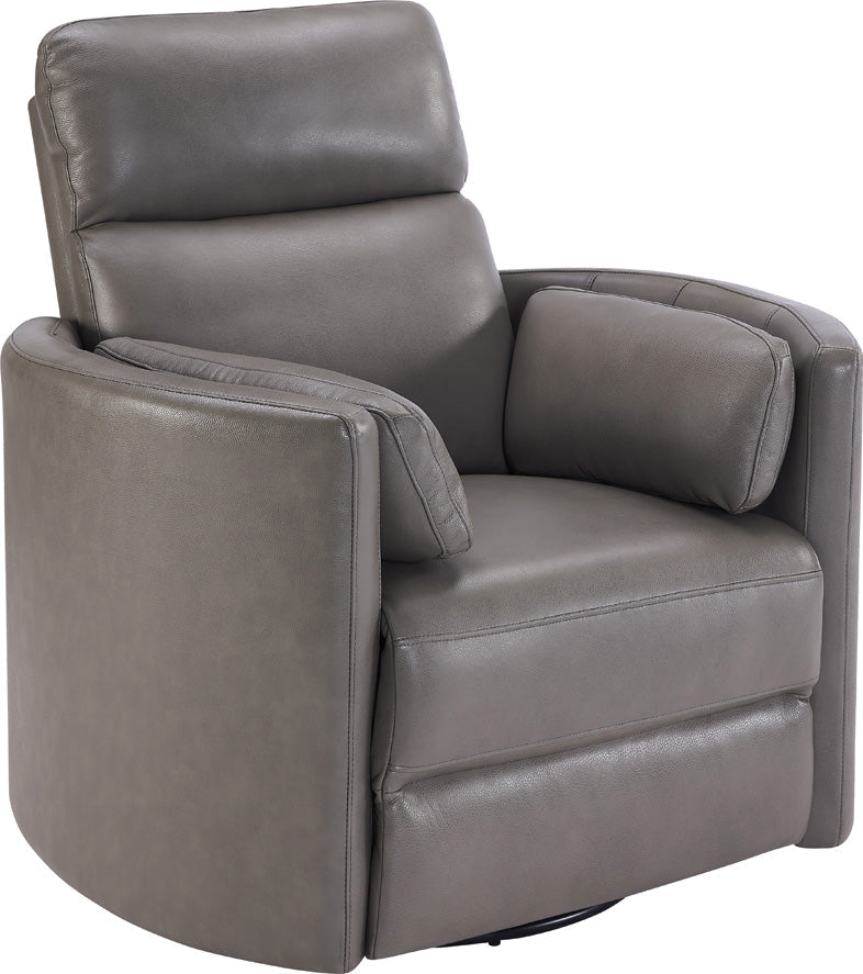 Radius Leather Power Swivel Glider Recliner, 41" W