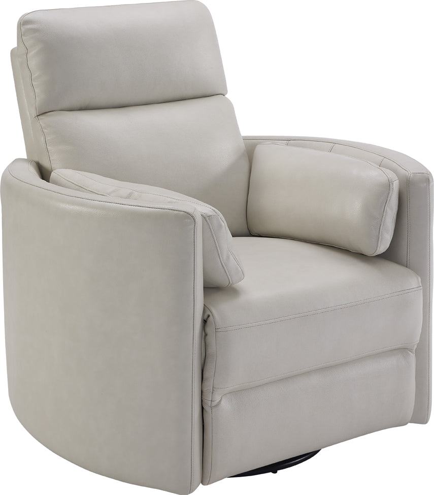 Radius Leather Power Swivel Glider Recliner, 41" W