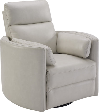 Radius Leather Power Swivel Glider Recliner