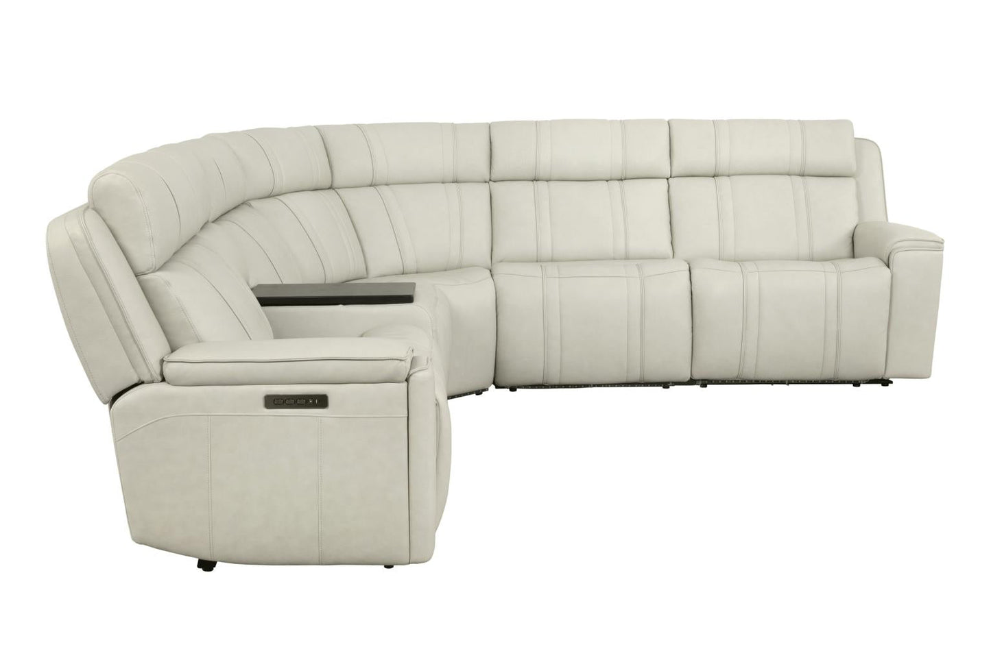 Sausalito Zero-Gravity Immersive Audio Power Reclining Leather Sectional Collection
