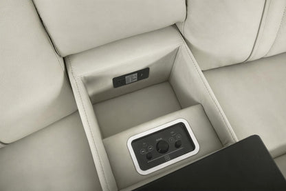 Sausalito Zero-Gravity Immersive Audio Power Reclining Leather Sectional Collection