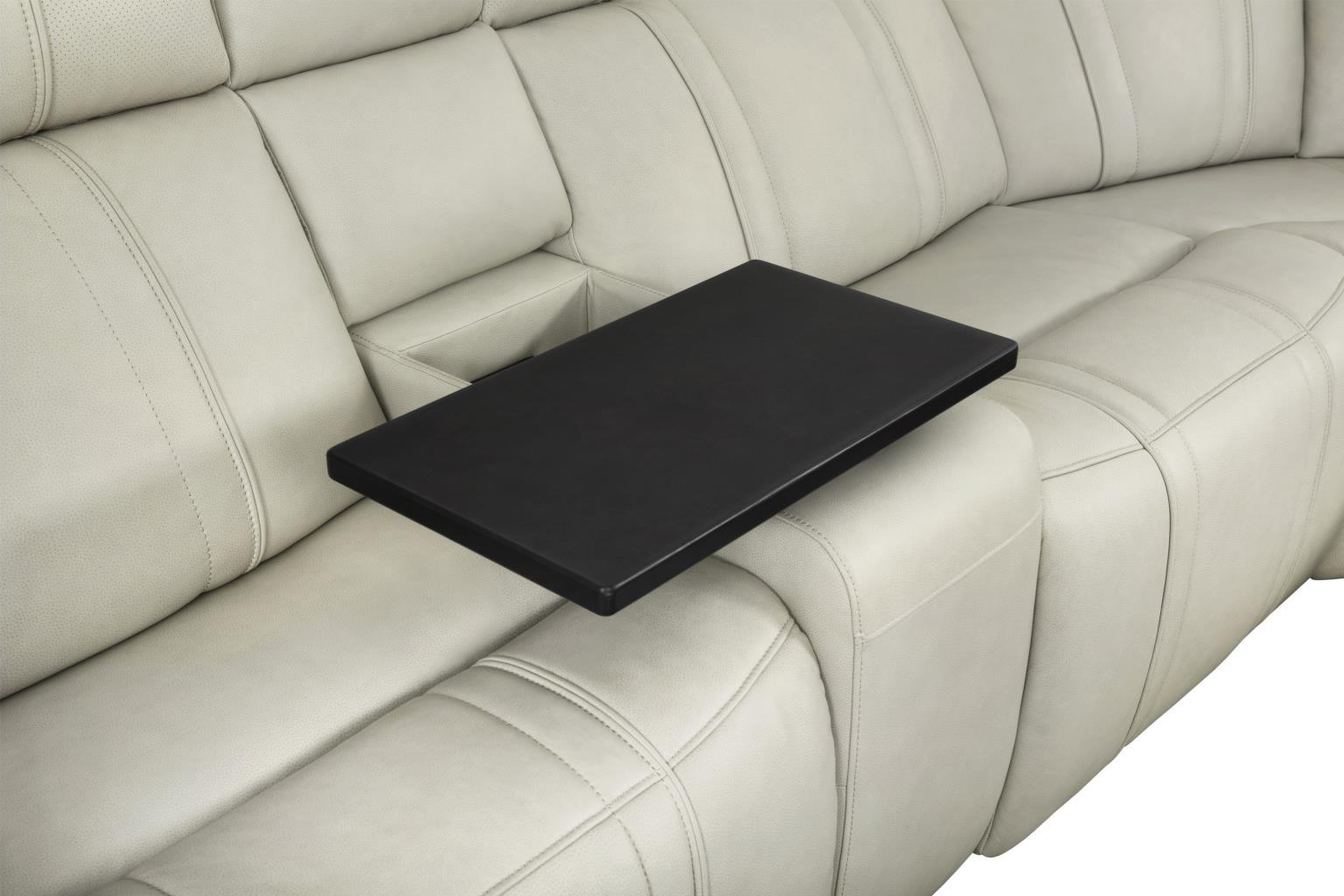 Sausalito Zero Gravity Immersive Audio Power Reclining Leather Sectional Collection, Beige Finish