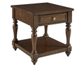 McGregor End Table, Brown Finish