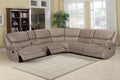 Mina Beige Power Reclining Sectional, 42" W