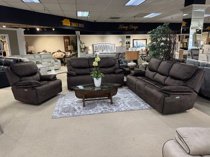 Mina Chocolate Power Reclining Living Room Collection