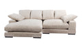 Plunge Sectional Cappuccino, 106.0" W