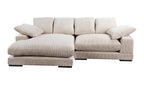 Plunge Sectional Cappuccino, 106.0" W
