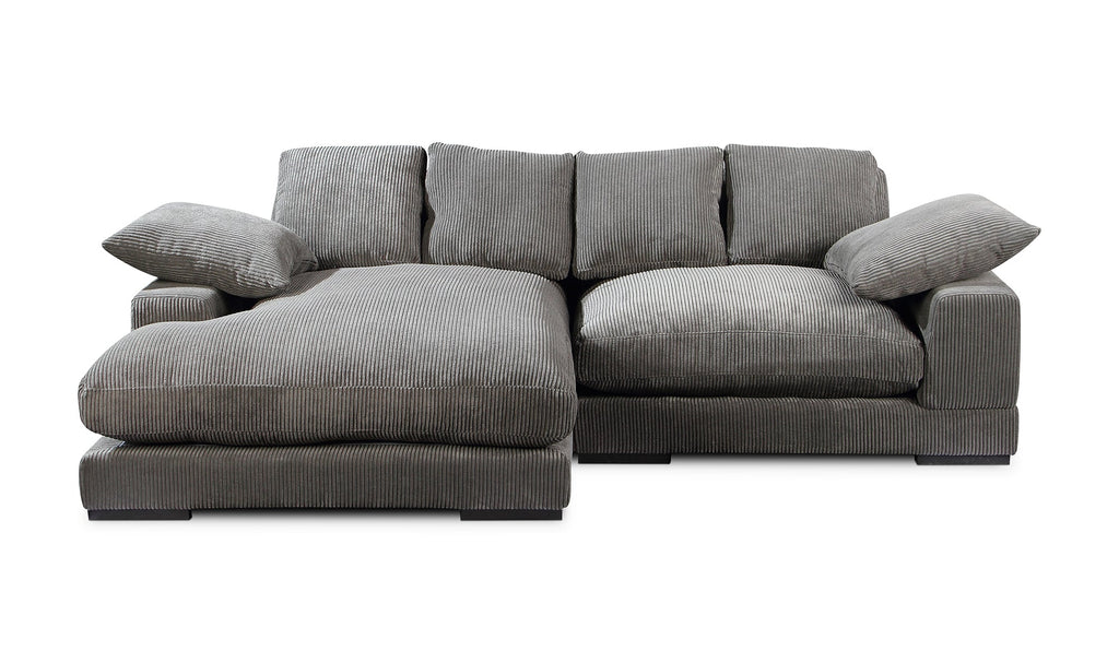 Plunge Sectional Dark Grey, 106.0" W