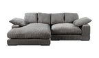 Plunge Sectional Dark Grey, 106.0" W