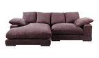 Plunge Sectional Dark Brown, 106.0" W