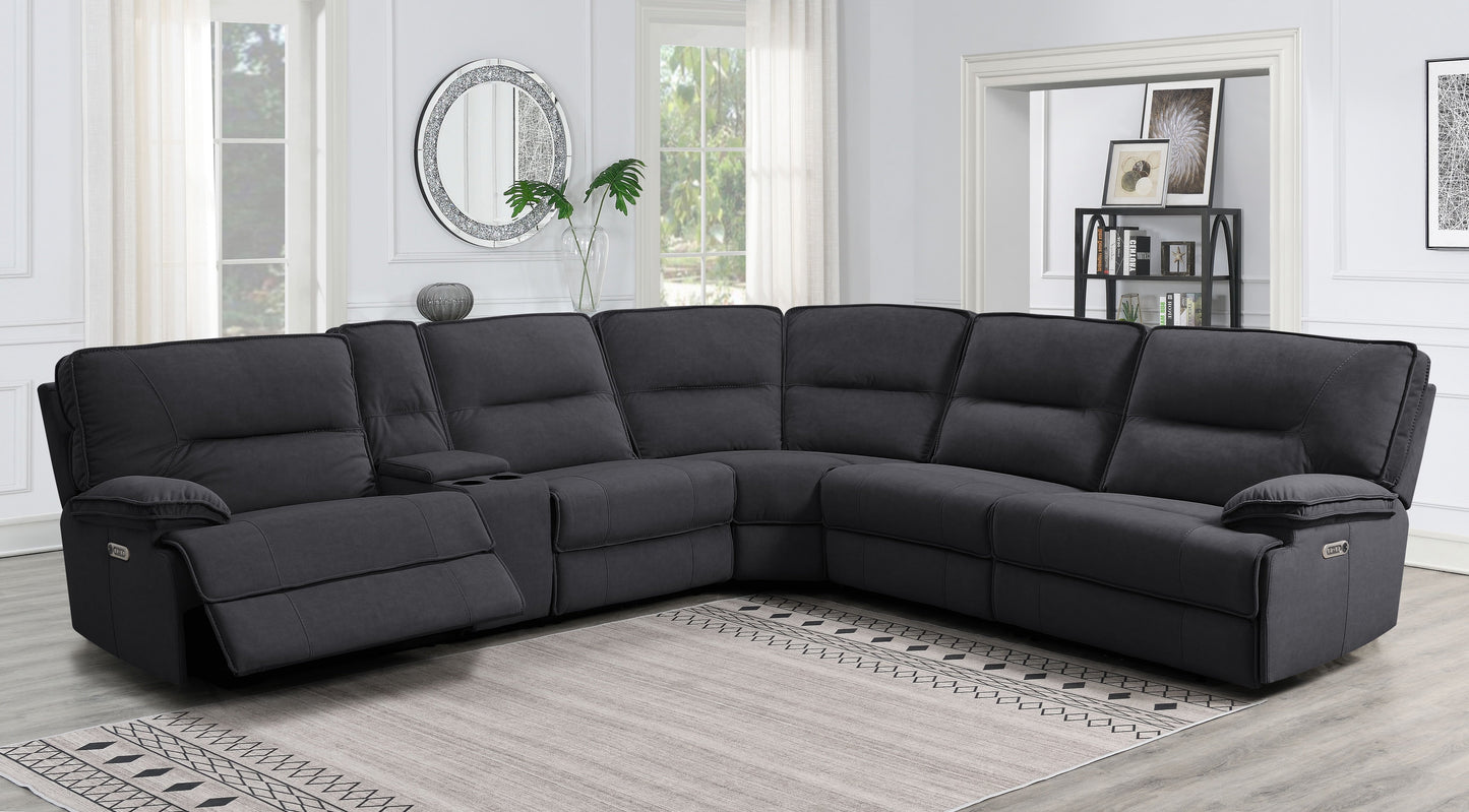 Pacifica Grey Power Reclining Sectional