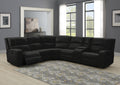 Perth Black Power Reclining Sectional, 36" W