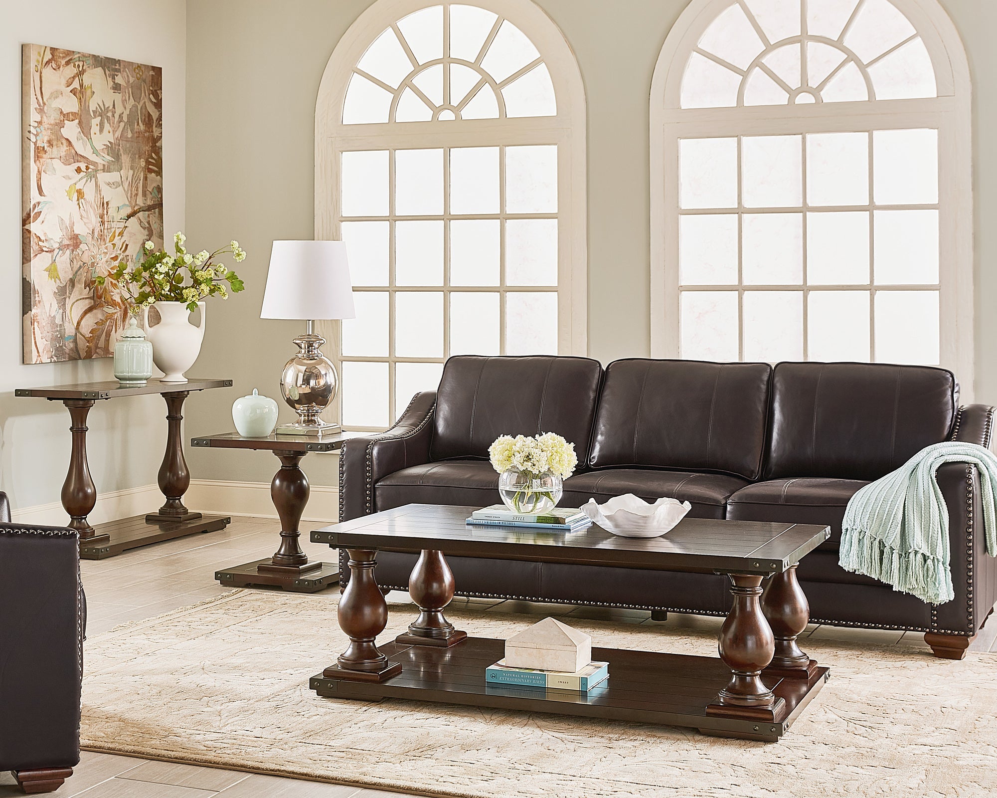 Pierwood End Table, Brown Finish