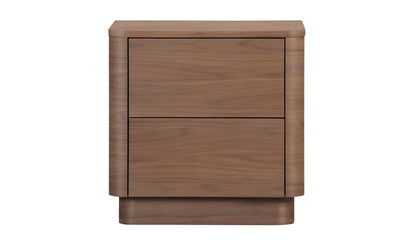 Round Off Walnut Bedroom Collection