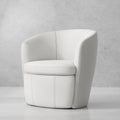 Barolo Leather Swivel Chair, 31" W