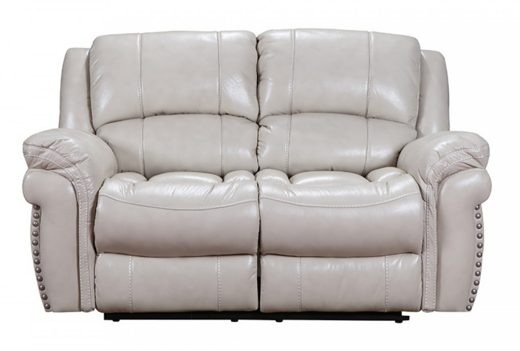 Milton Cream Reclining Loveseat, 64" W