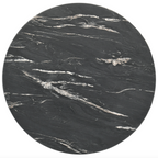 Skylark Round Occasional Collection, Black Finish