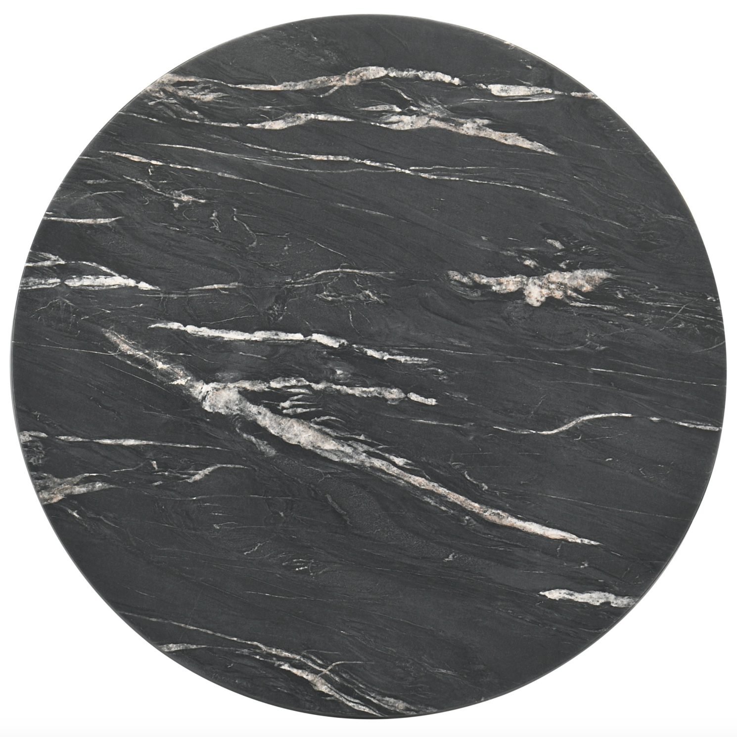 Skylark Round Occasional Collection, Black Finish