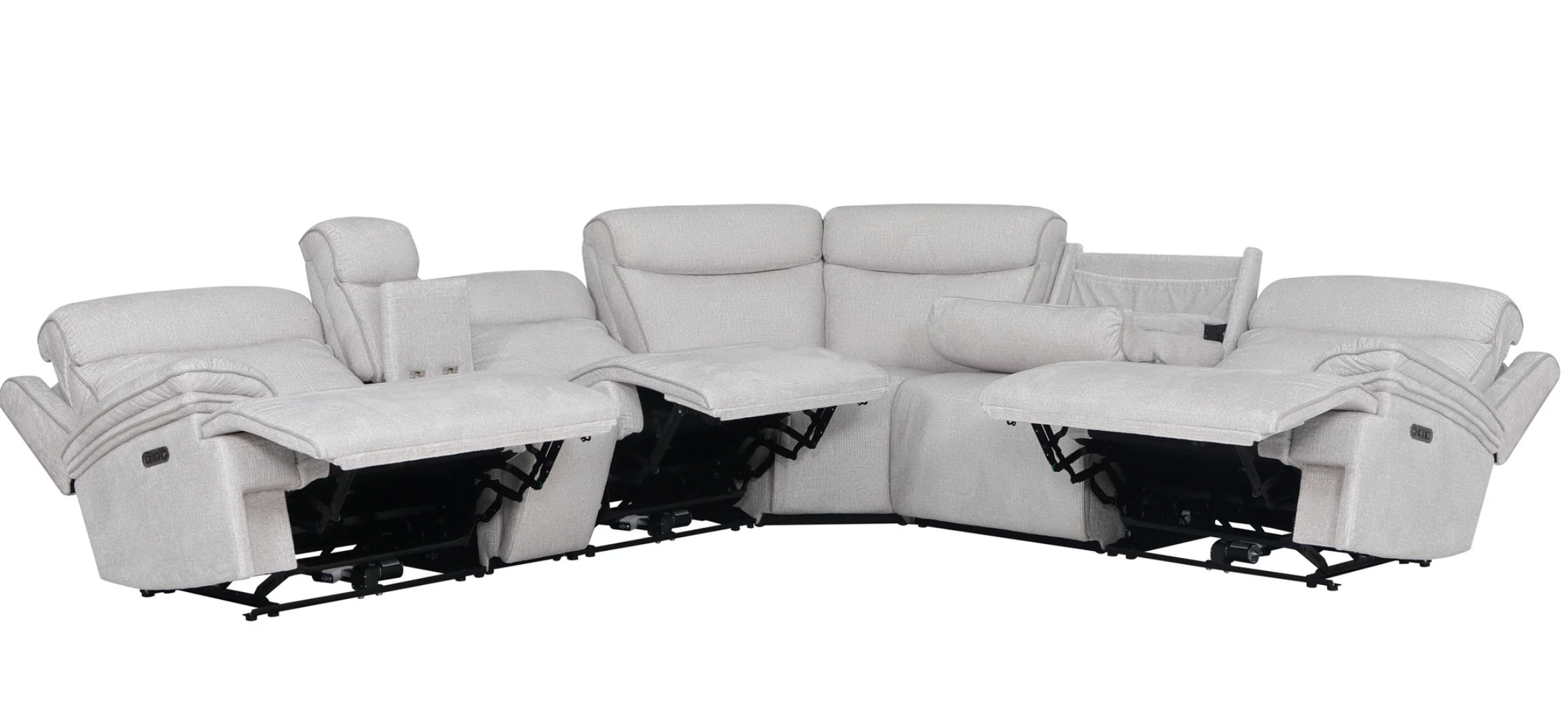 Alpine Power Reclining Sectional Collection, 134" W