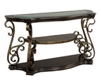 Seville End Table, Brown Finish