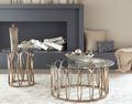 Stacy End Table, Gold Finish