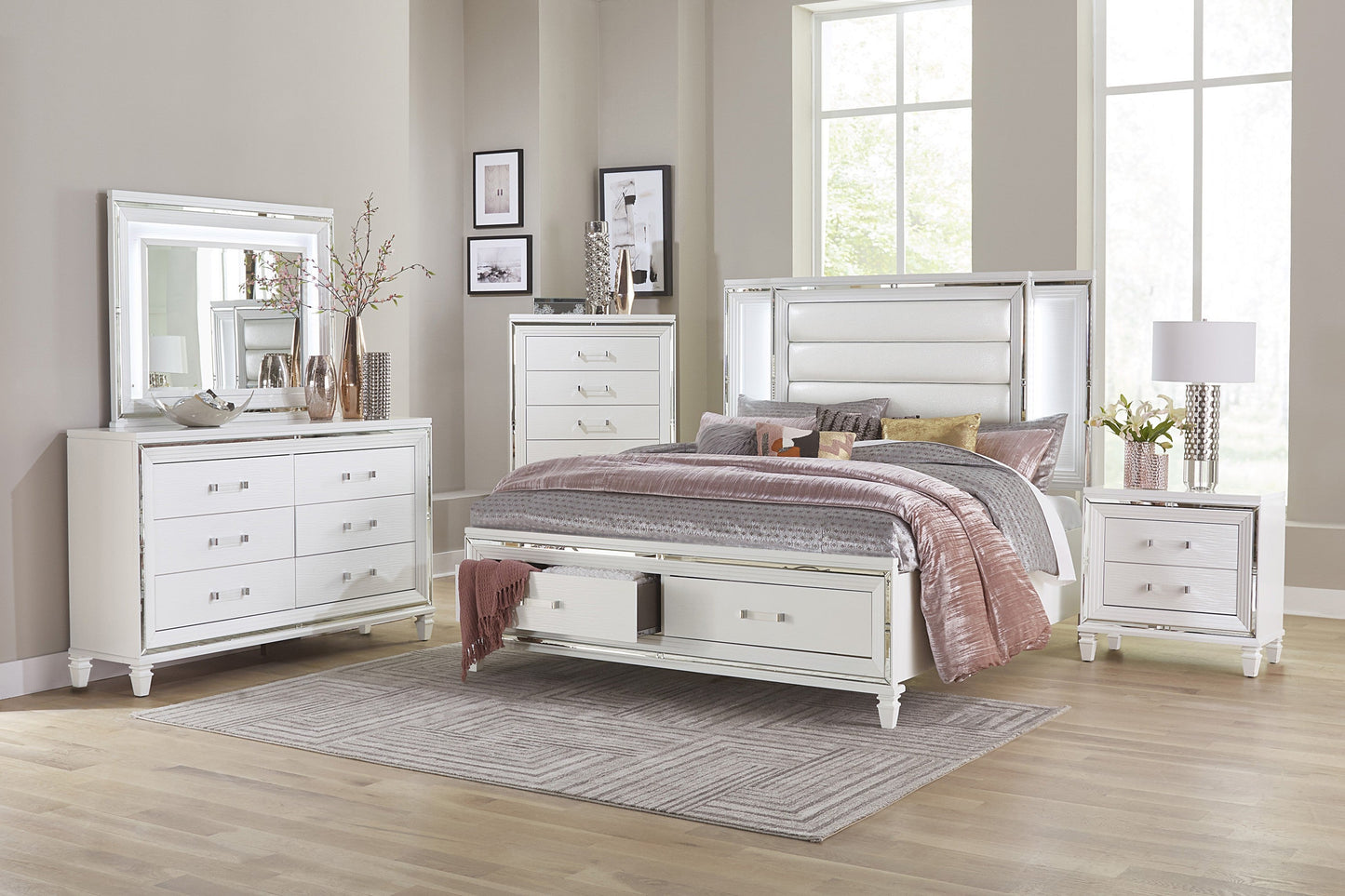 Tamsin White Storage Bedroom Collection
