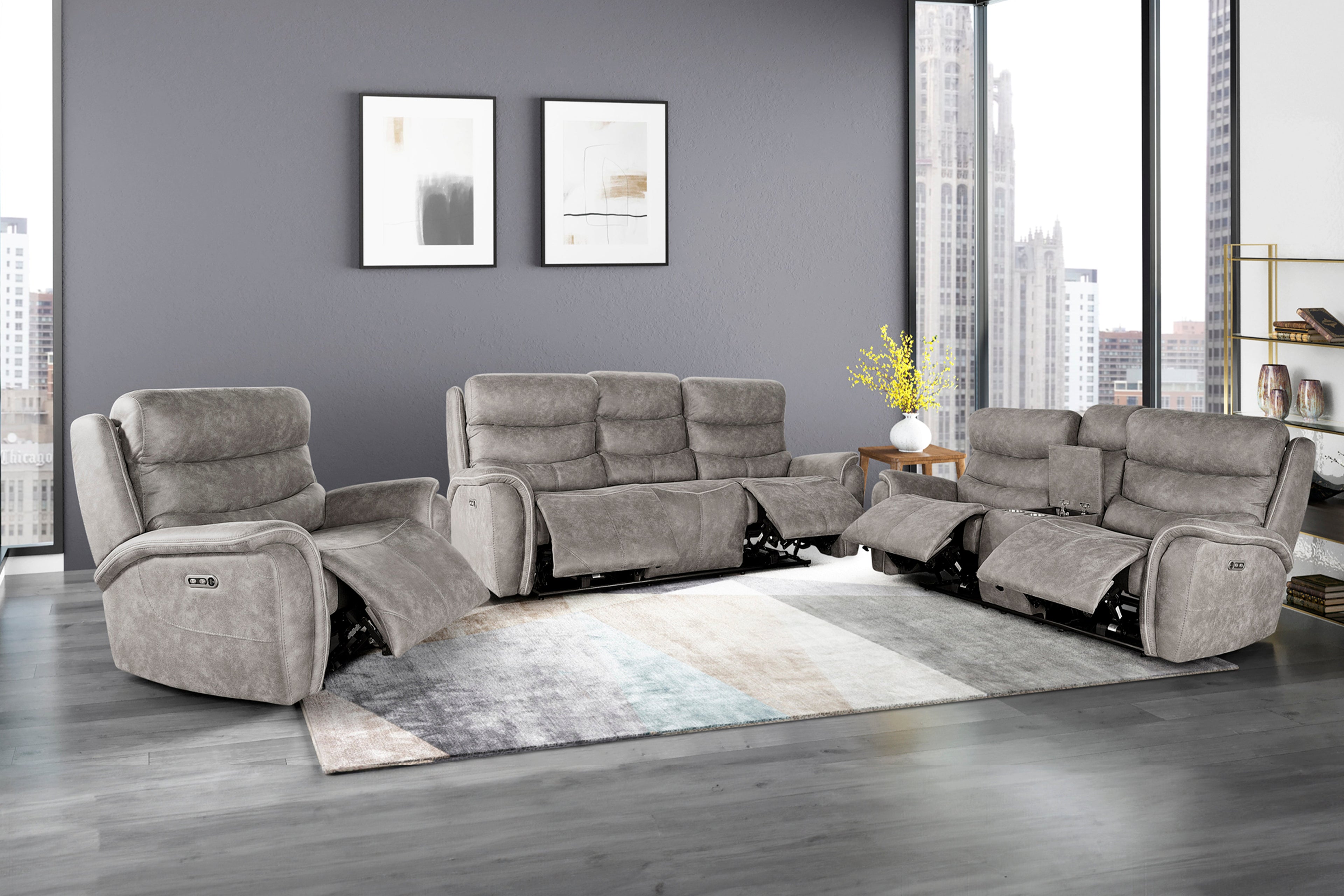Kamari Power Reclining Living Room Collection, 91" W