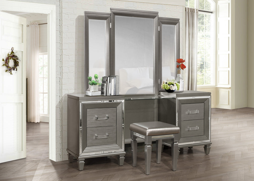 Tamsin Silver Grey Storage Bedroom Collection, 63" W