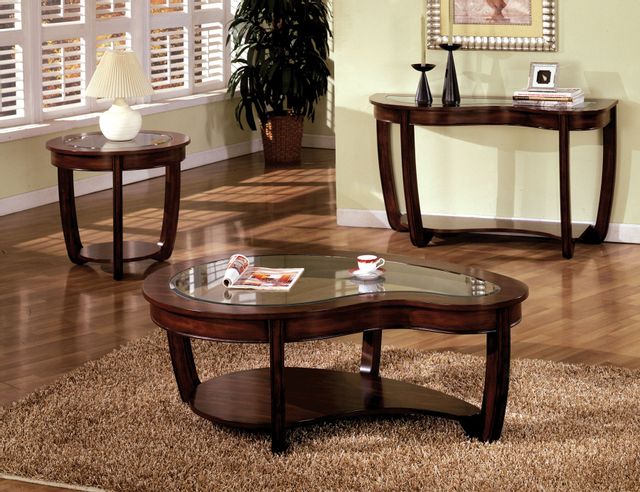 Crystal Falls Occasional Collection, Cherry Finish