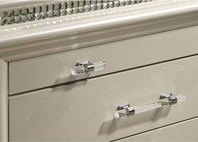 Adele Pearl White Storage Bedroom Collection