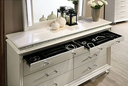 Adele Pearl White Storage Bedroom Collection