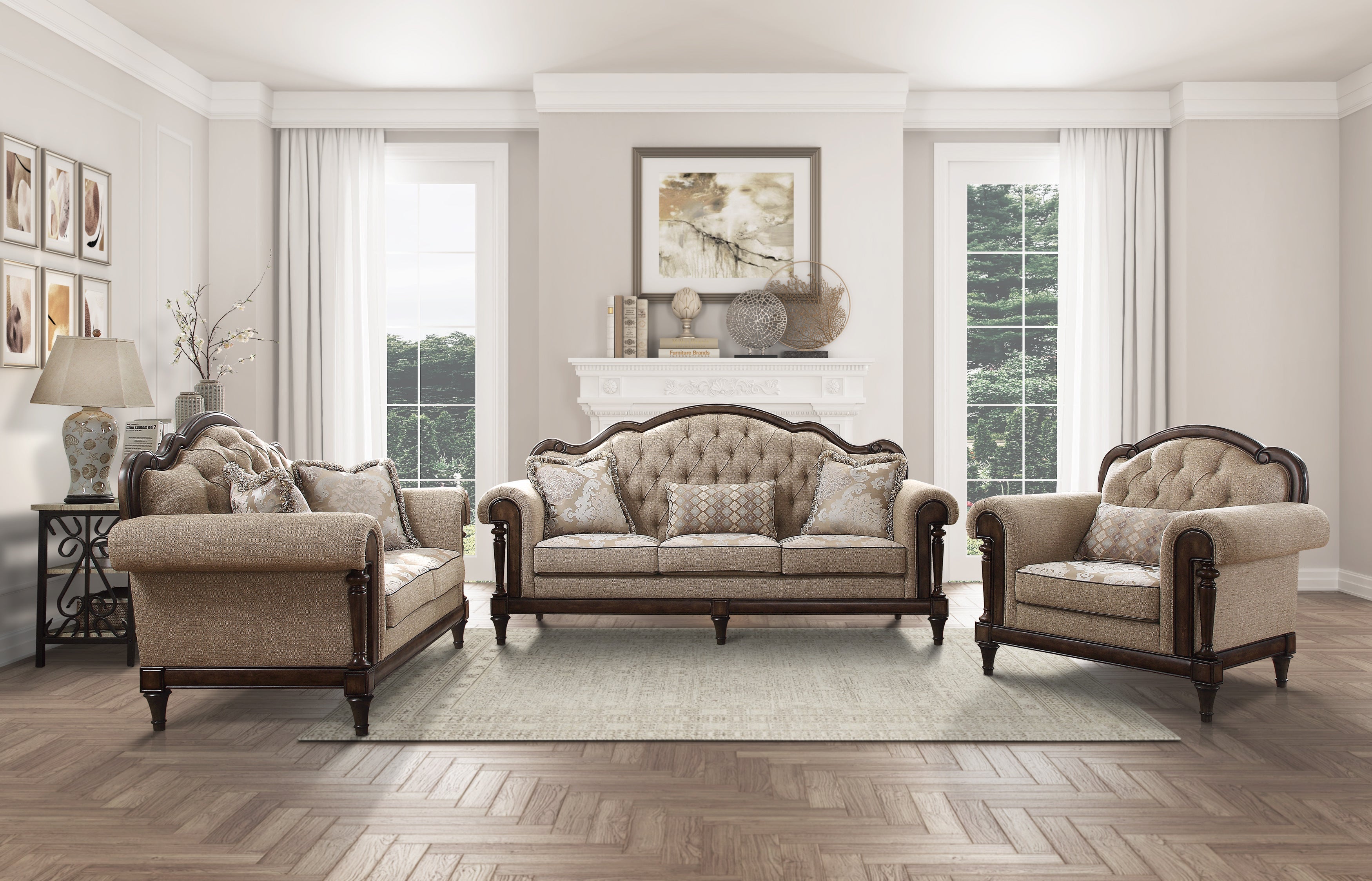 Heath Court Living Room Collection, 91" W