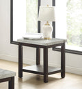 Deacon End Table, Brown Finish