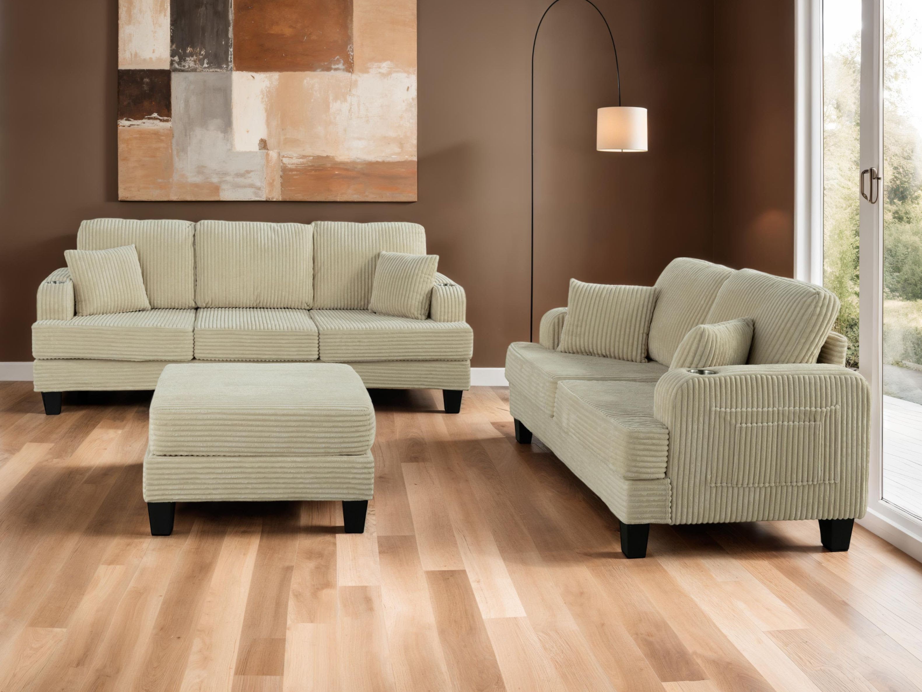 Moretaine Living Room Collection, 84" W