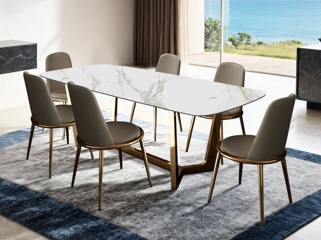 Norelli Gold Dining Room Collection, 71" W