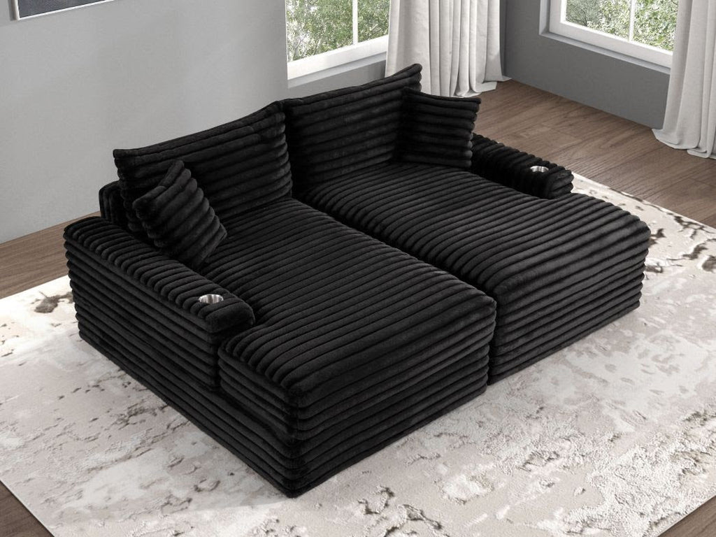Tavedestrand Double Chaise Sofa Collection, 94" W