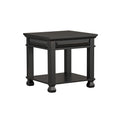 Passages End Table, Black Finish