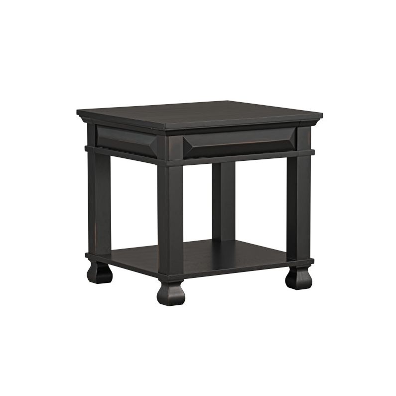 Passages End Table, Black Finish